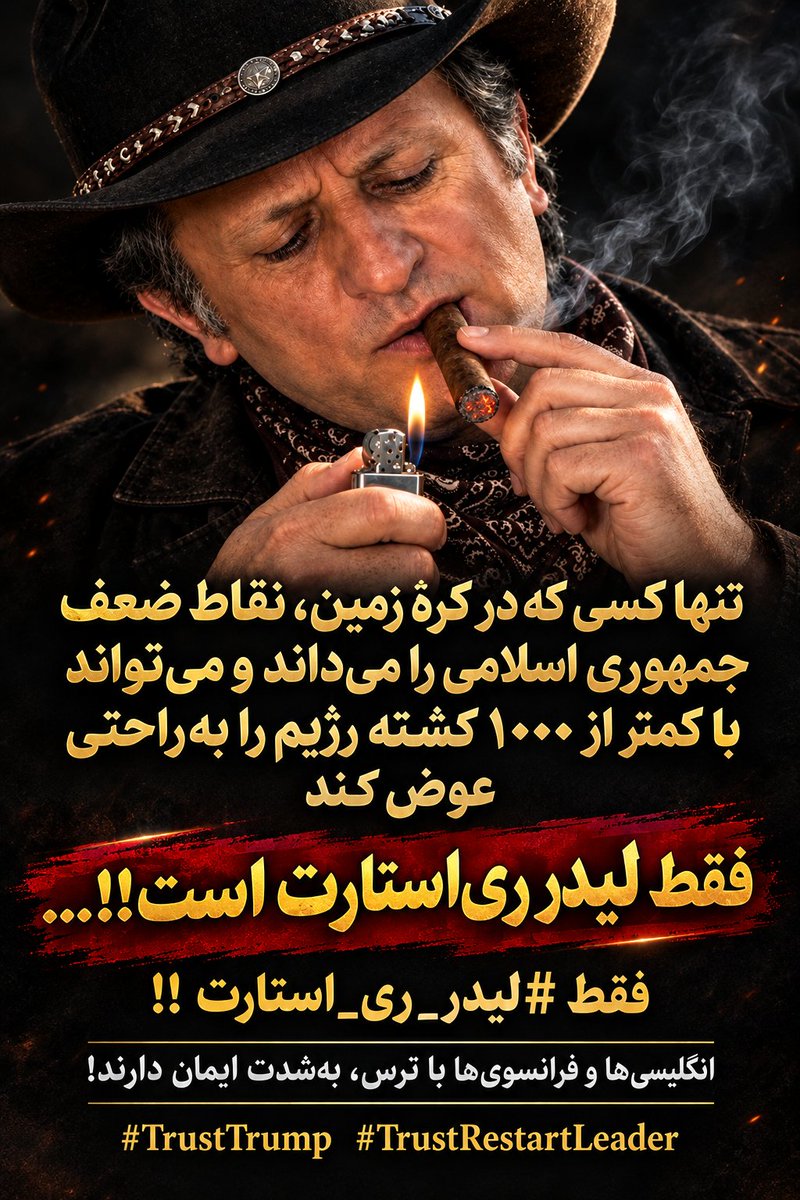 simurghtanha's tweet photo. تنها کسی که در کرهٔ زمین ، نقاط ضعف جمهوری اسلامی را میداند و می‌تواند با کمتر از ۱۰۰۰ کشته رژیم را براحتی عوض کند👇

فقط لیدر ری استارت است!!… 
فقط #لیدر_ری_استارت !!

انگلیسها و فرانسویها با ترس، بشدت ایمان دارند!
#TrustTrump #TrustRestartLeader https://t.co/chxO0b4J1o