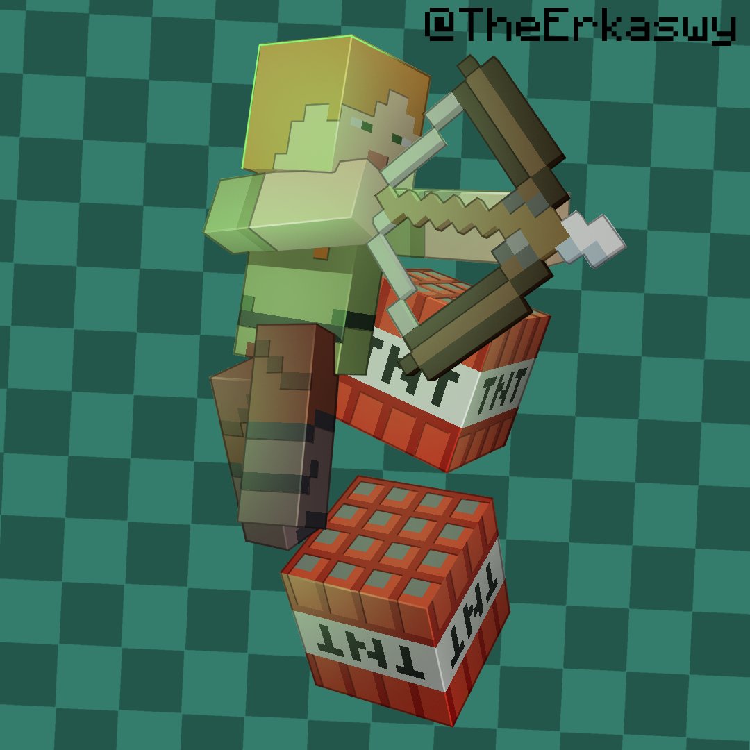 TheErkaswy's tweet photo. Alex disparando una flecha con un zombie
#Minecraft #Minecrafttrailer #likethetrailersplus #3D #MinecraftSkin #Minecraftrender #Blockbench #photopea #Render #Minecraftart #lightflow https://t.co/gZVKXLdTHZ
