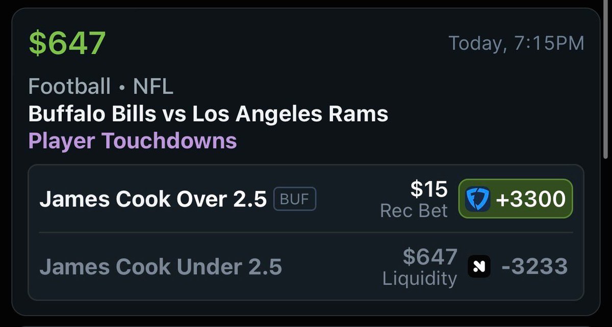 TumboToon_'s tweet photo. $50 ➡️ $4400 📈

Using my Fanduel profit boost on this longshot parlay found using the @OddsJam Sharp $ tool😳‼️

Want the secret?🤔👀
Hit the link 🔗 https://t.co/EHnR9ORgC7 and use code “TumboToon” for an INSANE 35% off your first month🔥 https://t.co/dQURDFaTOr