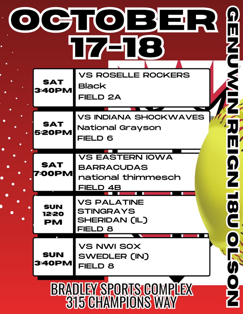 GJuritza2028's tweet photo. Come check us out this weekend in Bradley, IL. https://t.co/otmSJLS386
