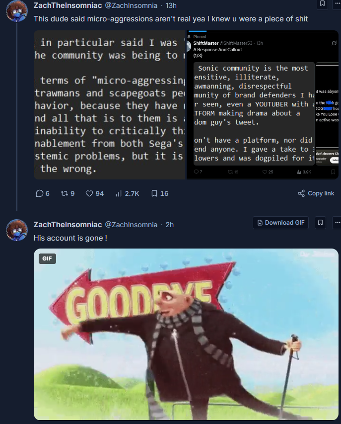 SM794913's tweet photo. (4/5, Content Creators and Dogpiling cont., response to ZachInsomniac) https://t.co/PhWih0AvGA