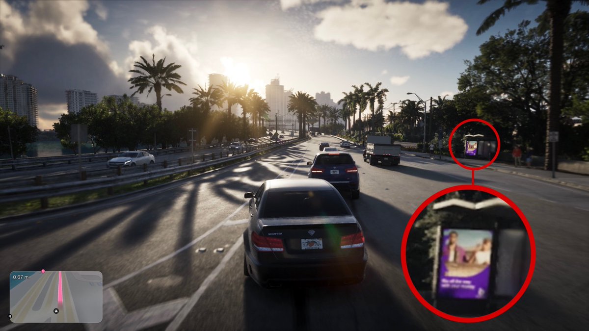 Cyberleeksta's tweet photo. The "Buck Me" ad actually appeared in the GTA 6 Extended Look.👀 https://t.co/njfED3uiCR