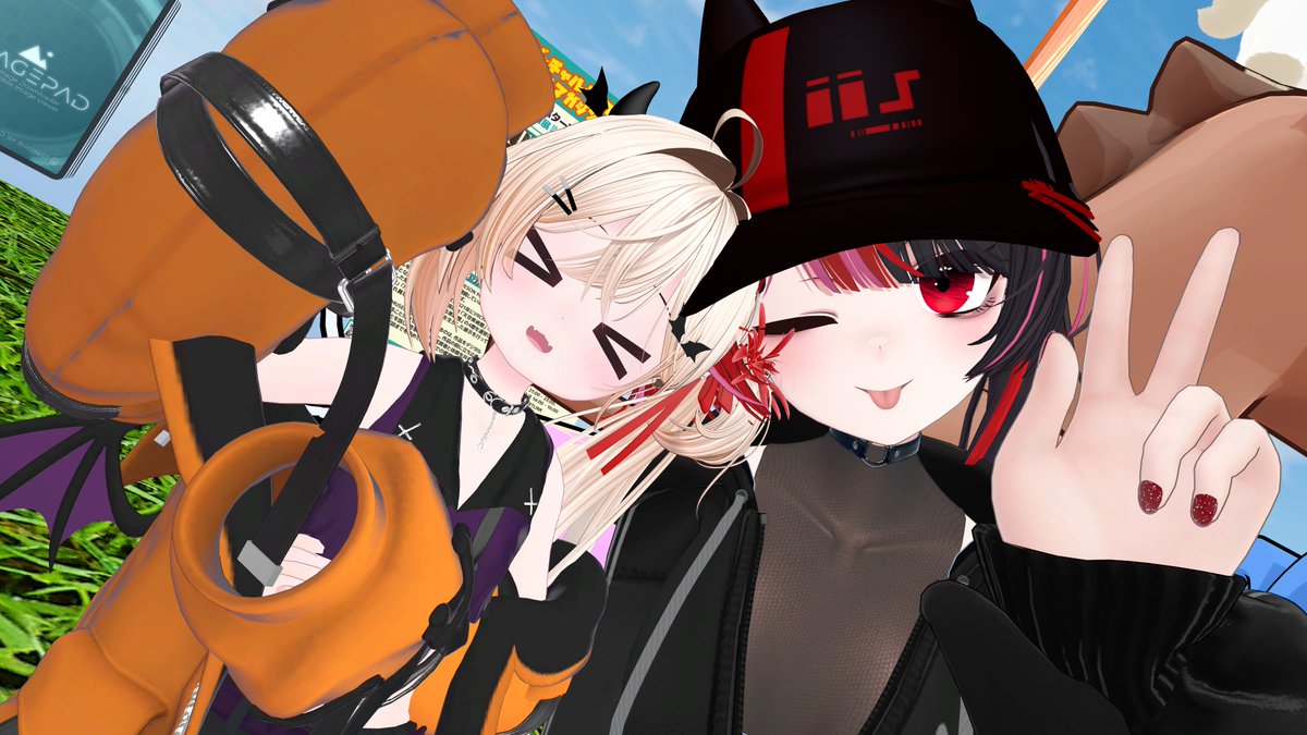 Liddy_lady's tweet photo. #VRCラジオ体操
#VRChat
今日の��はお休みだ！運動だ！ラジオ体操だ！連日のレア出没となっております！ツーショットありがとうございました！ https://t.co/NGCHZ0u3uM