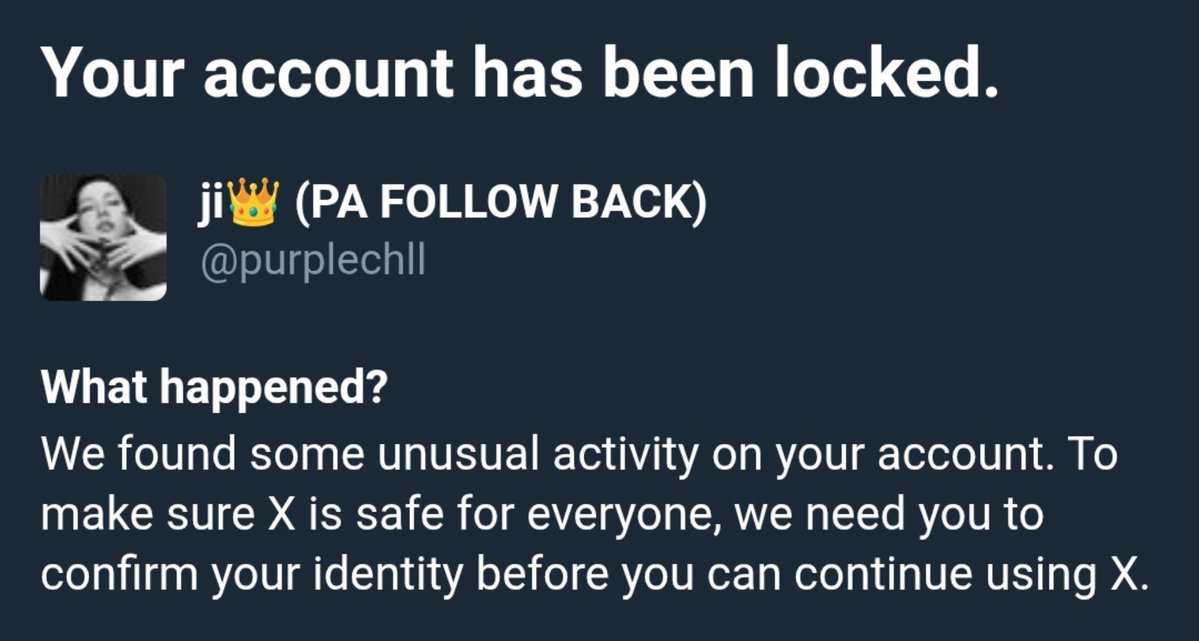 purplechll's tweet photo. Account locked ako kaya 0 following lumalabas, di ako nag unfollow guys. ewan ko lang kung kelan babalik https://t.co/Kf7g5tMxoj