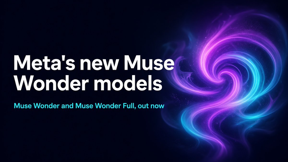 appunik_studio's tweet photo. Meta is back near the top of the model charts. Would you switch?

Muse Wonder and Muse Wonder Full dropped last night.
Wonder Full scores 56 on the Artificial Analysis index, up from 48 for Muse Spark 1.3.
API price is $4/$20 per 1M tokens.
No open weights. https://t.co/t7WaeD2wfT