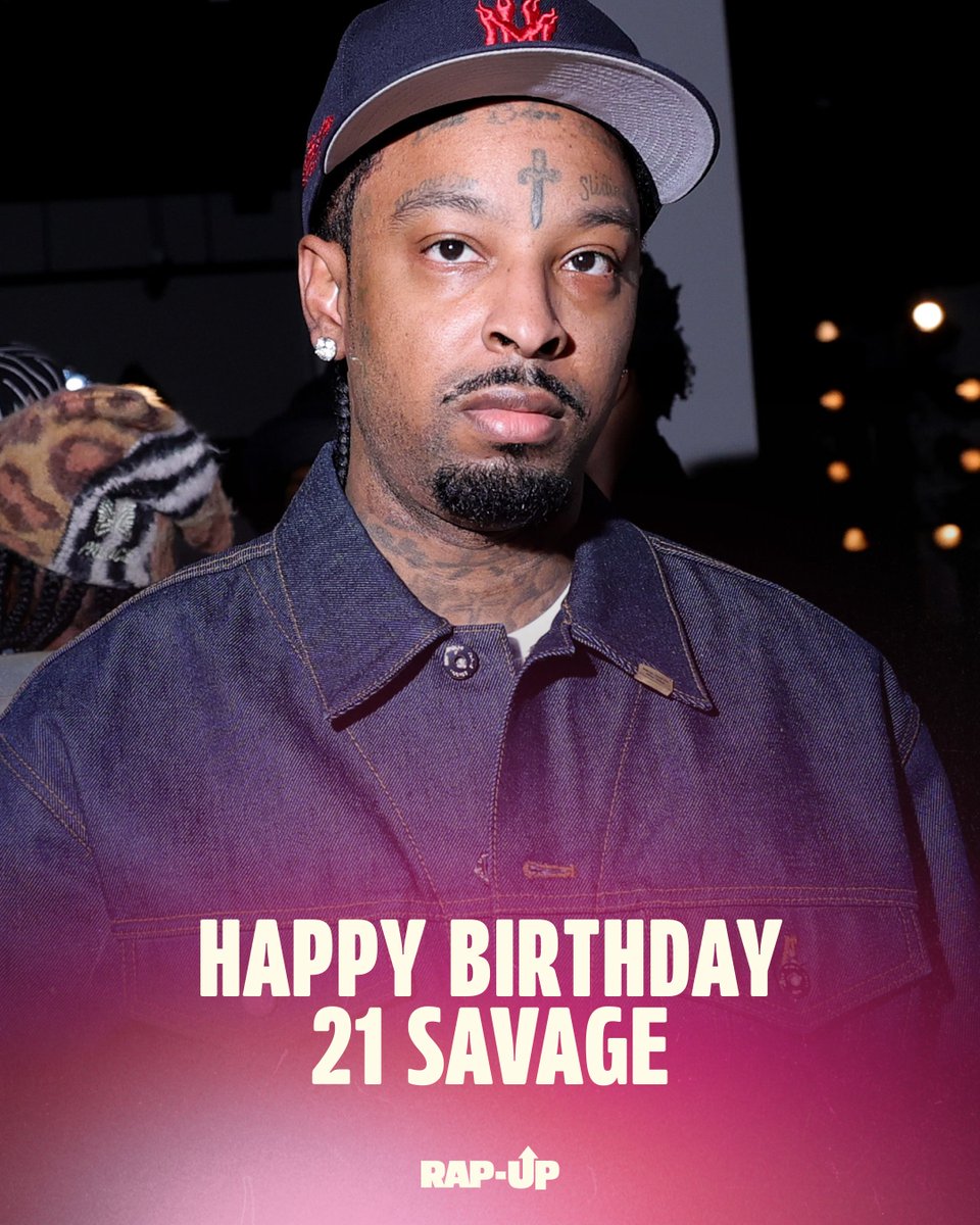 RapUp's tweet photo. 🎂🔥 21 SAVAGE IS 34 AND HE’S PROOF YOU DON’T HAVE TO SHOUT TO MAKE A VERSE HIT.

That measured delivery is part of the signature. He can sound calm while making the record feel anything but comfortable. Happy birthday, 21!

A Lot with J. Cole earned him his first Grammy, but his contribution also reaches beyond the booth. His Bank Account campaign was created to help young people learn how to make, save and manage money. 🏆👏🏾

That deserves birthday recognition too: not just making records about success, but helping the next generation understand what to do with it.

Finish this sentence: “21 Savage’s best performance is on .”

Solo track or feature, bring the song that backs up your answer! 👇🏾🎤