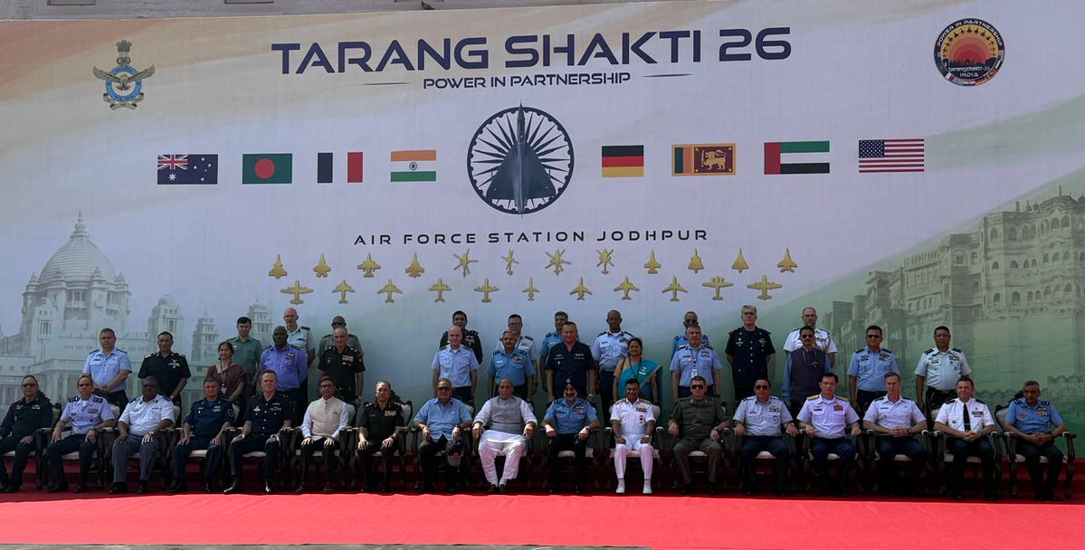 GermanyinIndia's tweet photo. Germany and India’s defence partnership is growing! What an honour to be participating once more in India’s #TarangShakti26 to deepen our mutual understanding and interoperability through joint flying operations! 🇩🇪🇮🇳 https://t.co/pyq3CgzaVw