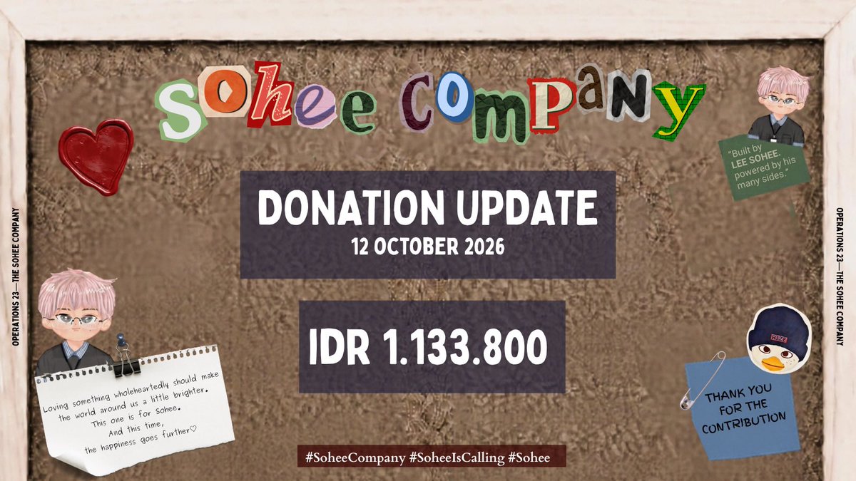 soheecompany's tweet photo. Here's the latest from our donation project! ♡ 

We'd obviously love to have you be part of this little act of love with us! Every contribution helps us spread a little more happiness ♡

https://t.co/2cEE5FBqaF

#SoheeCompany #SoheelsCalling #소희 #이소희 https://t.co/FMURU7xzaa
