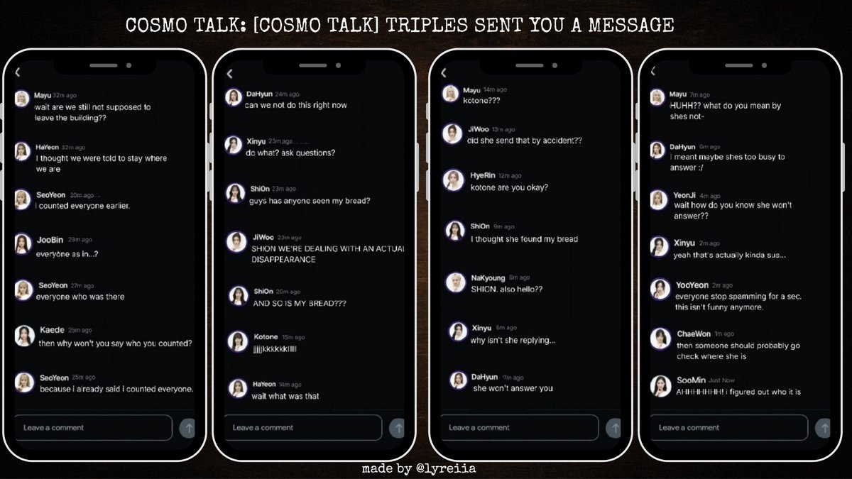 lyreiia's tweet photo. hello welcome back investigator, today you'll be digging deeper into this case using the newly found clues to find the suspect and figure out what had happened

goodluck!

DAY 2 clues:
each picture is a new clue you've found and some screenshots you've discovered that might help https://t.co/RHfY4JzUnY