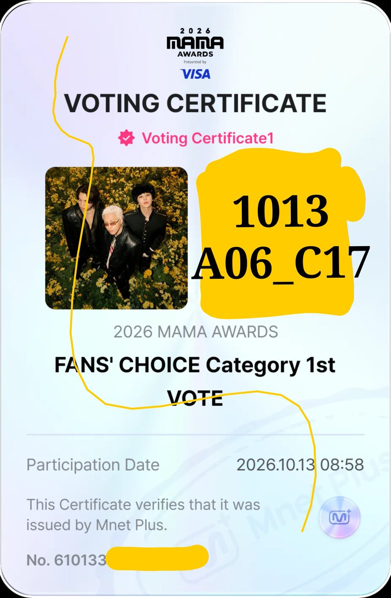 A06_C17's tweet photo. [261013]
I Vote #2026MAMAVOTE Fan's Choice Category for #BIGBANG. https://t.co/aqlTCgVI7s