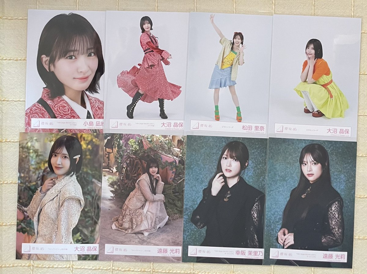 eiSKRZK's tweet photo. 櫻坂46生写真トレ トレード

【譲】キービジュ ビタミン 14thバクラライブ衣装 コインランドリー 浴衣 ストライプ衣装 5thアニラ 5thアニバドレス
過去物もありますので聞いてください
増本も提供できる箇所あります

【求】上村.増本
希望箇所多いため教えていただけると嬉しいです

アニラ直トレのみ https://t.co/KnZWKEoS5D