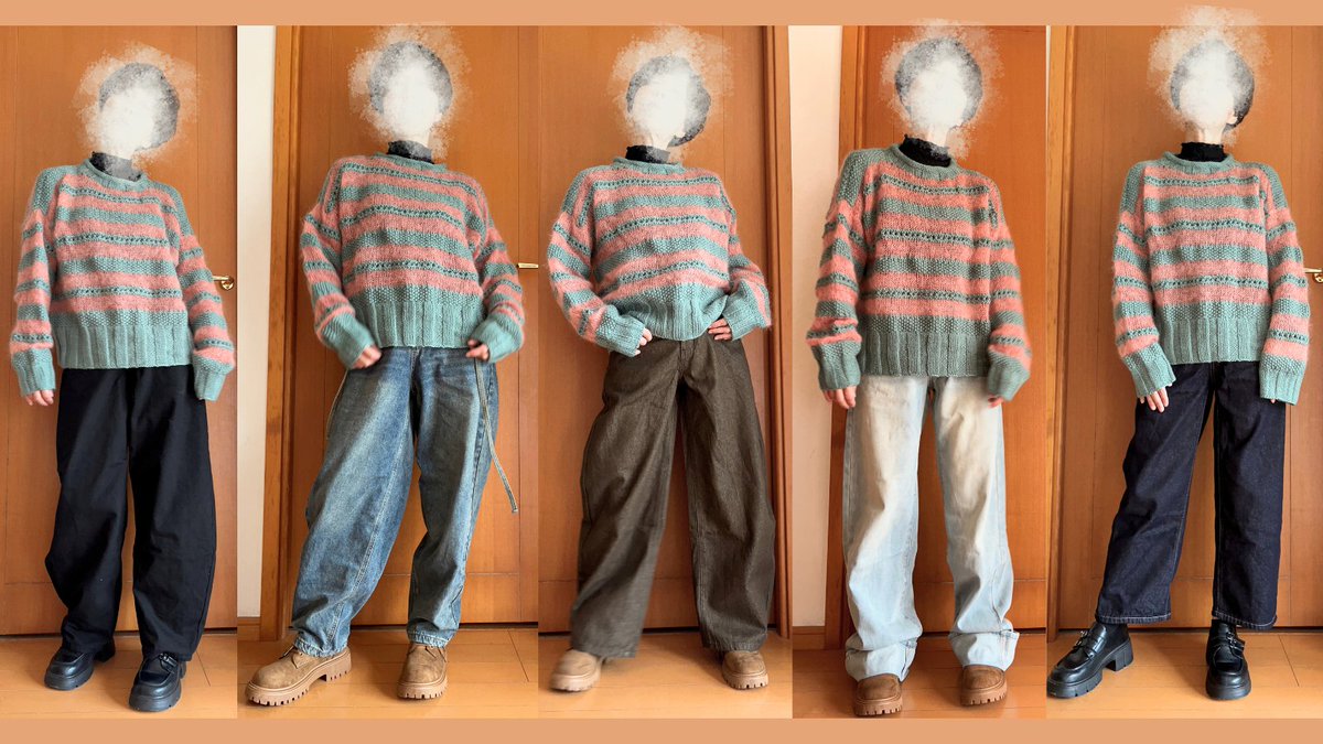TOMO_LoopDesign's tweet photo. 🔥 SHEINで👉RMP8V👈検索して、お気に入りの一着を見つけよう!#SHEINtrends #SHEINsaveinstyle #PR @SHEIN_Japan SHEIN_Official
手編みトップスにボトムパンツはき比べ。
セーターはこれ→モヘアボーダーセーター
https://t.co/pHPnFsfN0U
編んでみてね! https://t.co/xzR12F2uFW