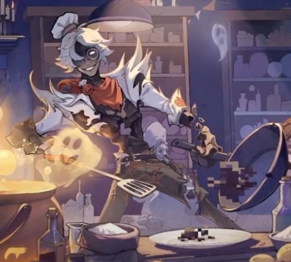 finsenologist's tweet photo. He is so bad at cooking that he became the censor... He looks so happy though (人*´∀`)。*゚+ #idv #foolsgoldidv https://t.co/AbO6BGsKb8