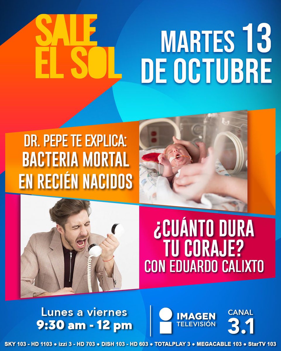 saleelsoltv's tweet photo. ¡Te esperamos mañana en #SaleElSol a las 9:30 a.m. por @imagentvmex! 🤩☀️📺 https://t.co/xDnDy0e5J2