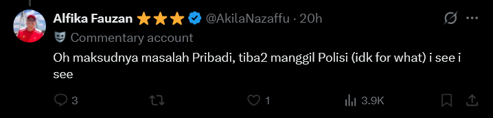 hansdavidian's tweet photo. Artefak internet 2026. Tweet terakhir si Fika tepat sebelon jam kerja selesai. 

Kayaknya kemaren dia dapet email HRD pas udah mau jam kerja selesai sih soalnya dari pagi masih belagu dan ngerasa kelakuan di internet ga ada impact ke real life 🤣 https://t.co/lyMBmZW0K6