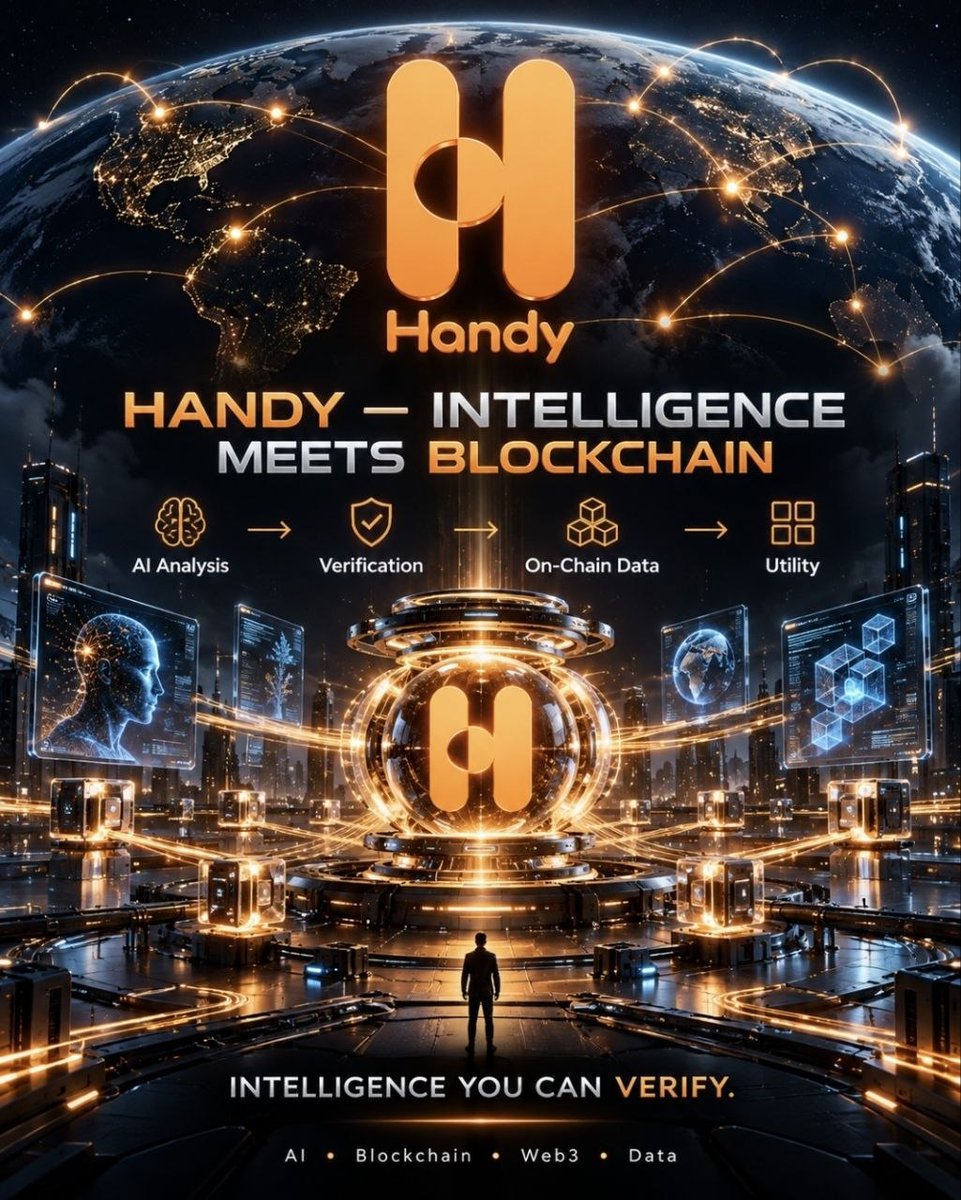 HandyProject's tweet photo. HANDY is building a new intelligence layer. 🧠⛓
AI-powered analysis.
Verifiable data.
On-chain transparency.
AI → Verification → Data → Utility
From prediction to trusted intelligence.
HANDY — Intelligence You Can Verify.
#HANDY #AI #Blockchain #Web3 #BTC #ETH https://t.co/qSgAn0Eume