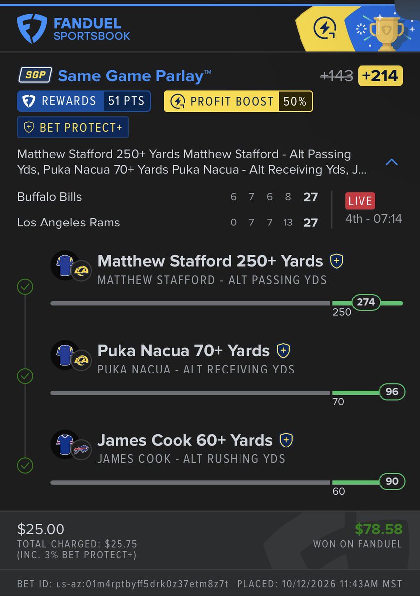 El_Lynch20's tweet photo. @CodyBrownBets Cash it 🤑✅ https://t.co/JNT2qAgXwB