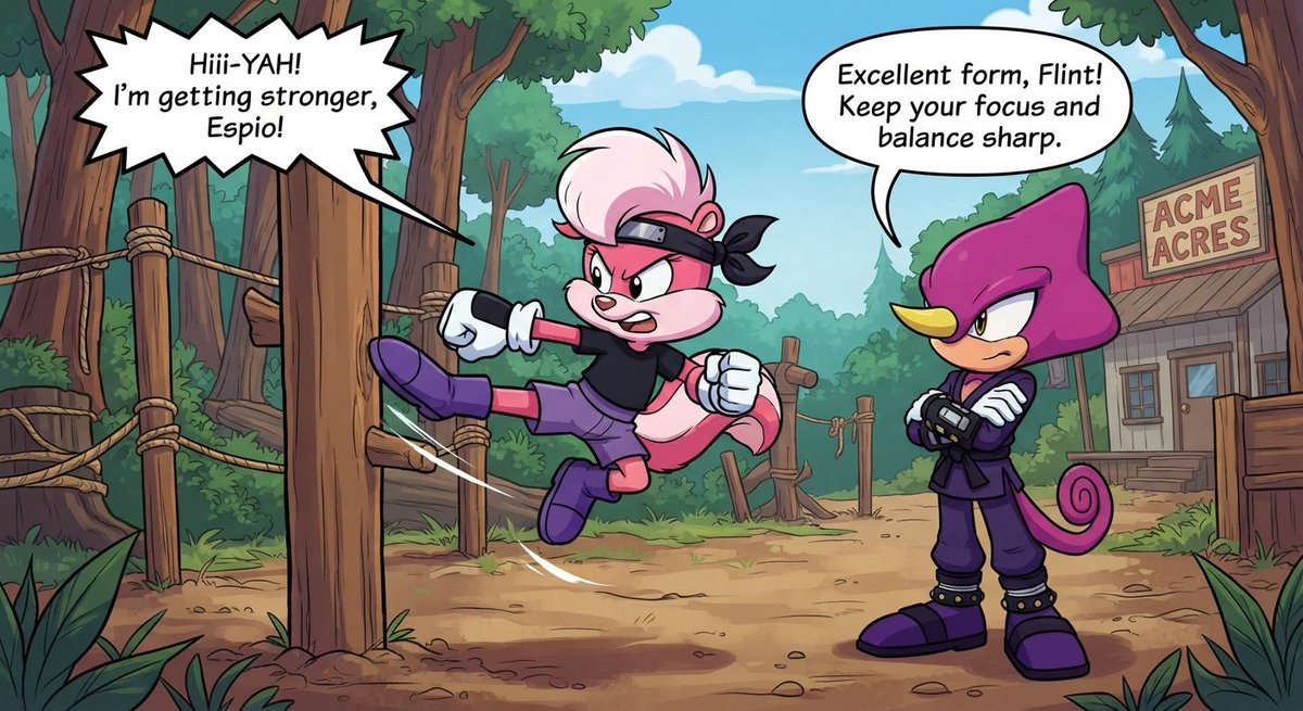 TommyHo46439136's tweet photo. Coby Flint La Fume Bagge Trains with the Masters 2
#CartoonNetwork #TinyToonsAdventure #CourageTheCowardlyDog #SonicX @SonicXFrames #SonicTheHedgehog #CobyFlintLaFumeBagge #Flint #EspioTheChameleon https://t.co/3JVLiVfyG8