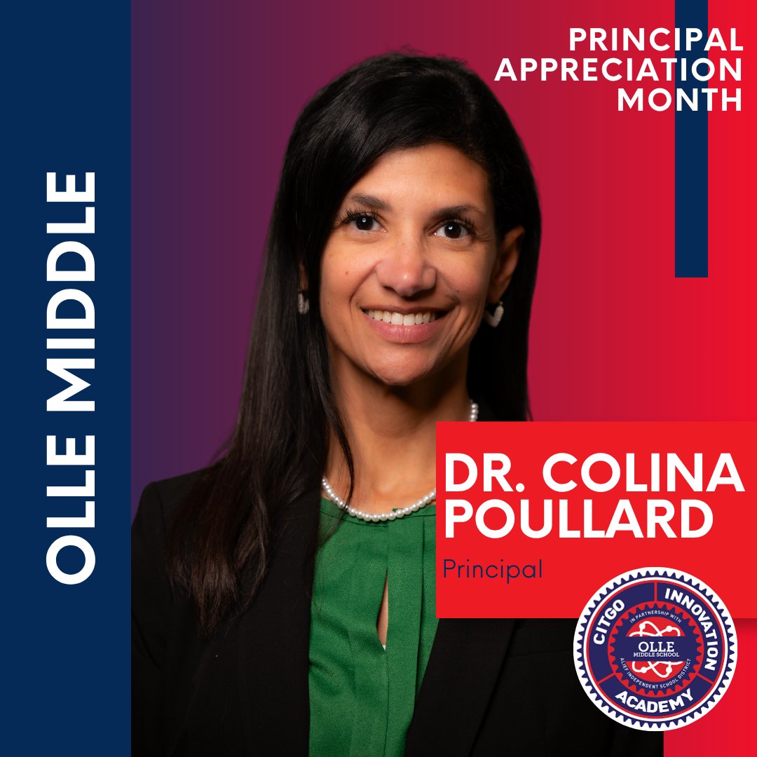 OlleMightyOwls's tweet photo. Happy Principal Appreciation Month to our shining principal at Olle! She's a visionary who works hard to make it happen every day. Advocating for STEM, community outreach, our unique learners, and more — thank you for all you do! 🌟
#GrowingGreatness #AliefISD #WeAreAlief https://t.co/X27jfc4Y0n