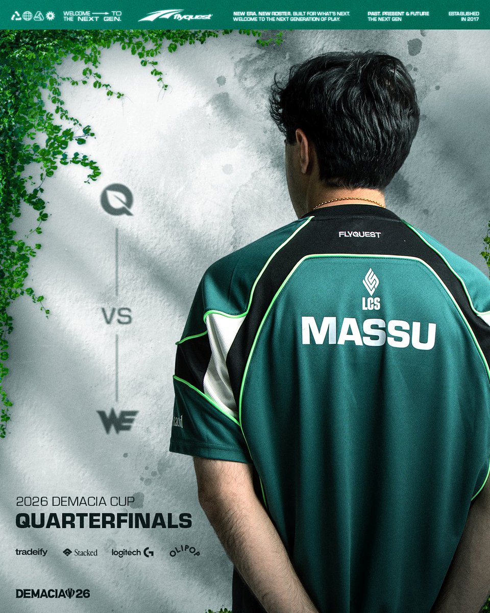 FlyQuest's tweet photo. Last western team in Demacia Cup.
Now or never.
#TimeToFly https://t.co/2STjbfkXek