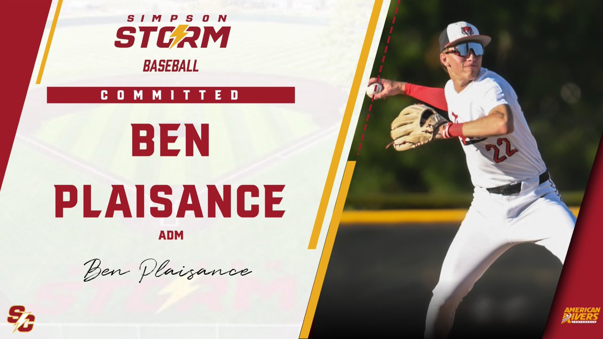 BenPlaisance22's tweet photo. Excited to announce I will be continuing my academic &amp; athletic career at @StormBaseballSC ! I want to thank my family &amp; coaches for all their support leading up to this moment. I also want to thank @NathanRoling &amp; @Willis24Ryan for the opportunity. Roll Storm! https://t.co/Zl3XtEIUVa