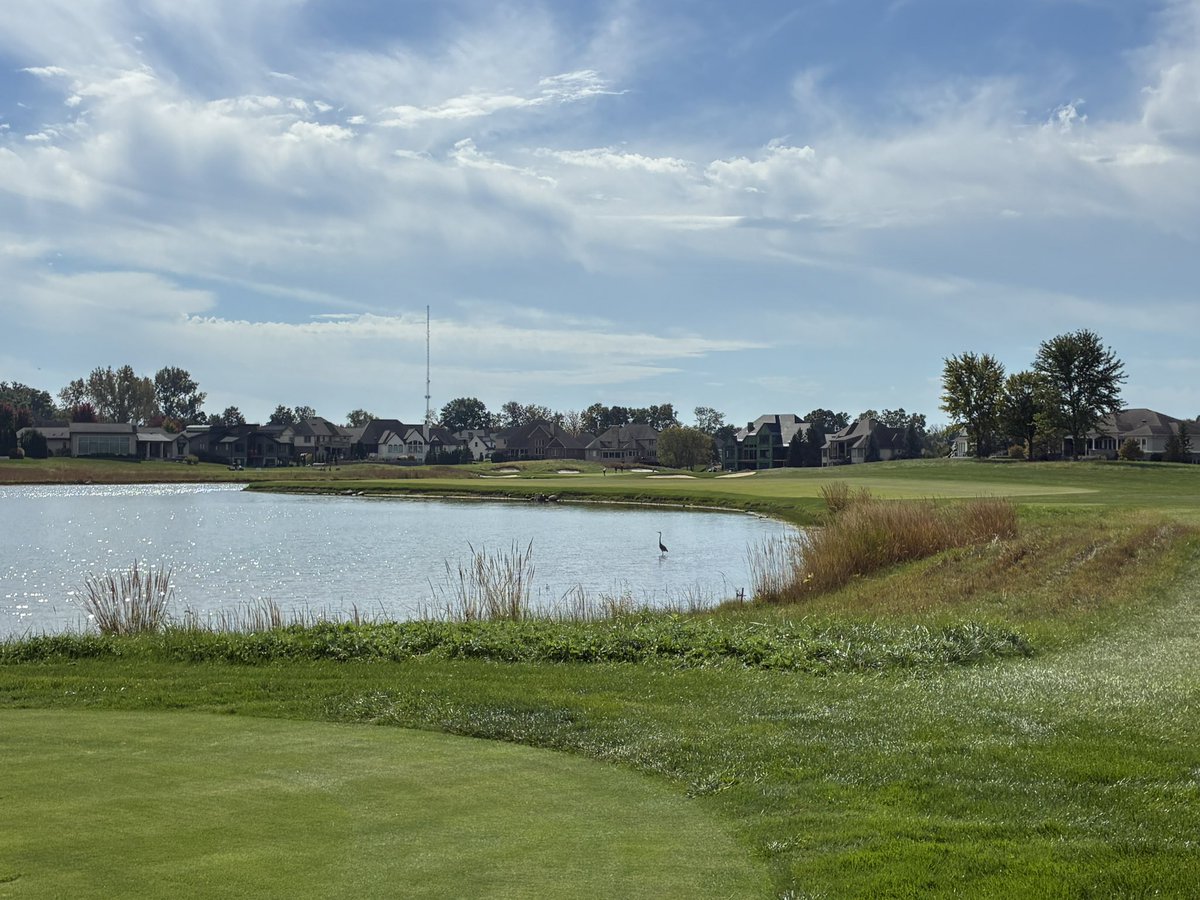 RCummings38's tweet photo. Beautiful day with our staff celebrating @TurfFoundation at The Sagamore Club in Noblesville. Thank you @purdueturfy for a great day, course is phenomenal! https://t.co/mZNgKa3LvF