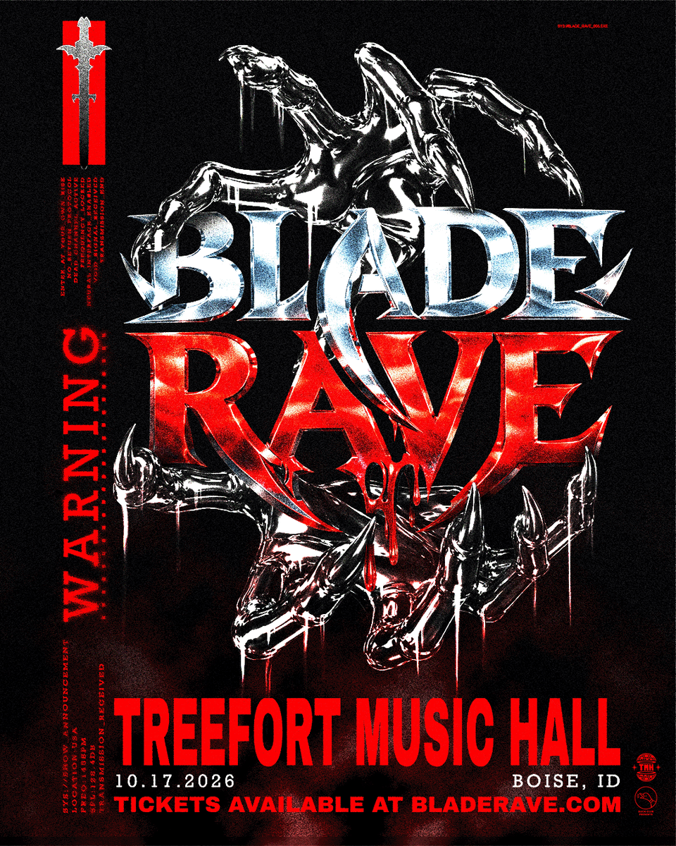 treeforthall's tweet photo. @bladerave is returning to the Hall TONIGHT for another blood bath! 🩸
🎟️ Get tickets online → https://t.co/uCpaSZMXVg → or snag em at the door! https://t.co/VFqkD9mfL4