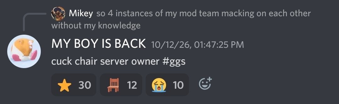 badlincelet's tweet photo. this genuinely might be top 5 server of all time https://t.co/kJIWMwK7g3
