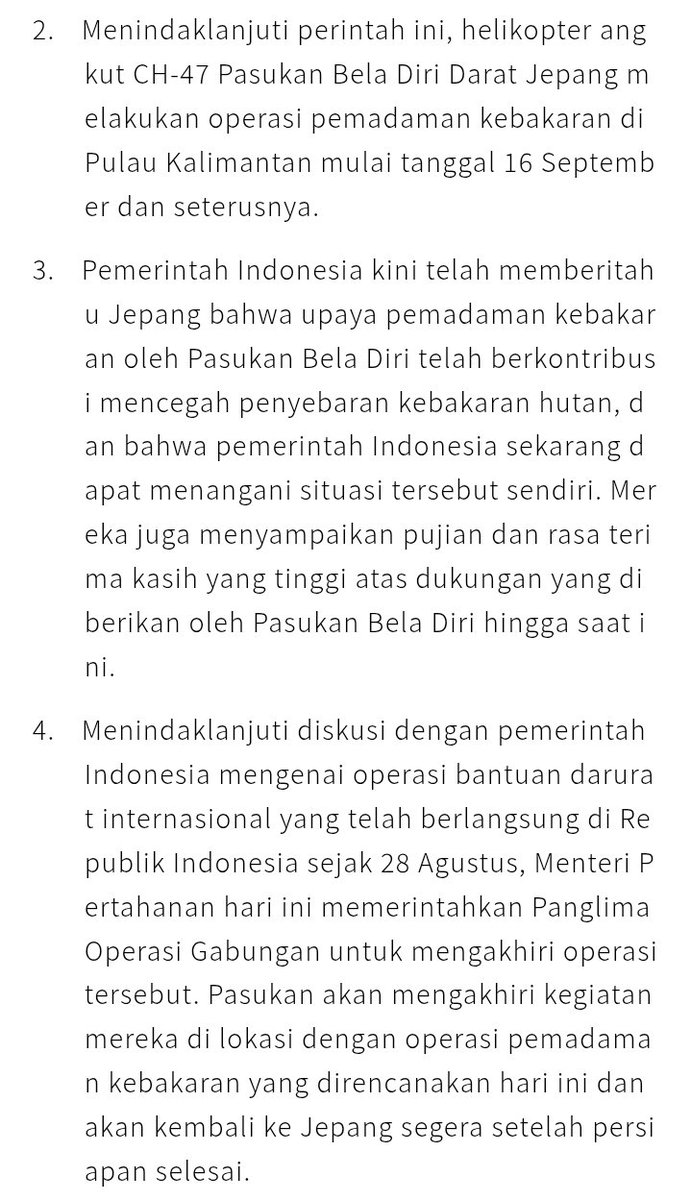 satirnesia's tweet photo. ternyata operasi pemadaman bantuan dari jepang diberhentikan itu karena indonesia menganggap bisa menangani sendiri...

selain itu, malaysia pun mau bantu dgn mengantarkan pesawat, tiga helikopter, dan 55 anggota, tapi apa? belum direspon anj.

punya pemerintah kok gengsian. https://t.co/YyOSuQW1tb