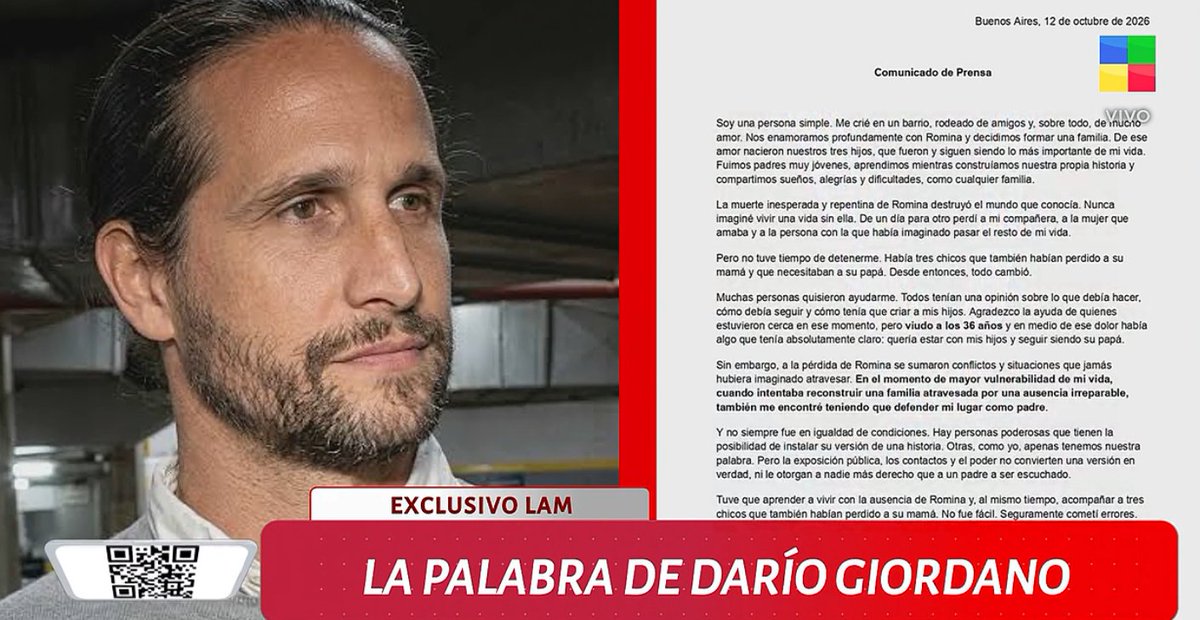 ladymoskigna's tweet photo. No puedo creer que Angel de Brito le esté dando lugar en LAM para su descargo al psicópata golpeador de Darío Giordano. Está diciendo prácticamente que los pibes mienten, y que él es una víctima por haber perdido a Romina Yan.
"Gracias Angel, sos el único periodista que me está dando un lugar"
ASCO!