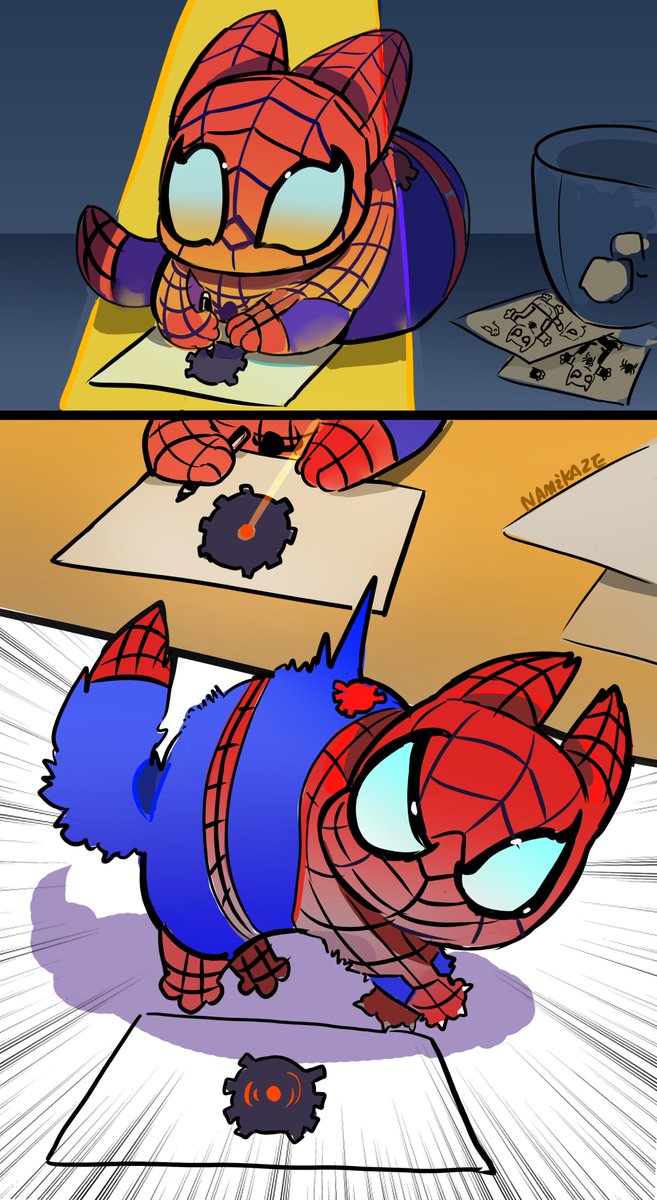 NamikazeNami1's tweet photo. #spiderman #IronMan Iron cats https://t.co/nP4dDS6JU1