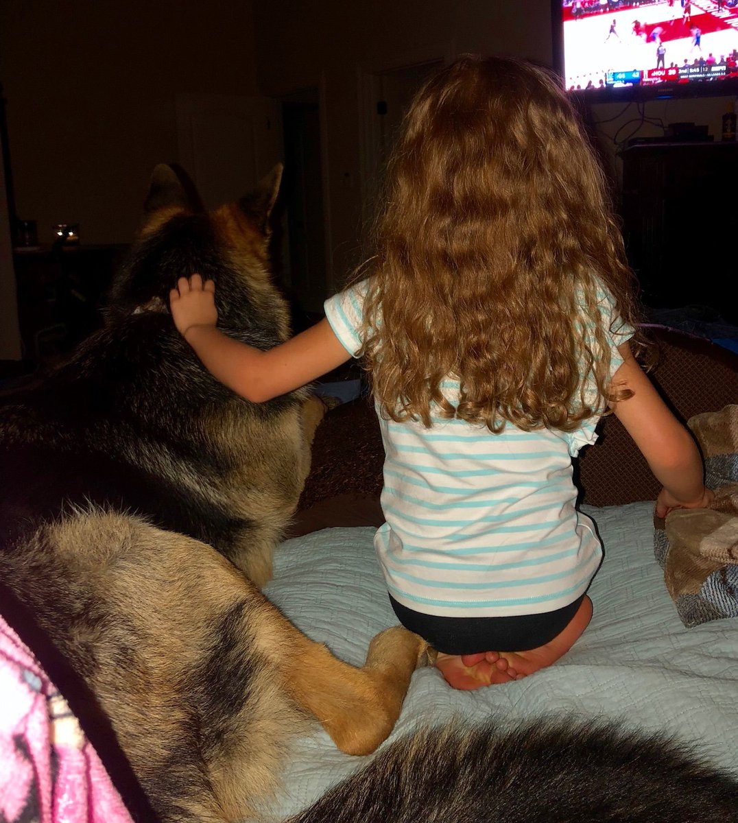 GermanSheprdMom's tweet photo. A dog’s love is a child’s first lesson in loyalty, kindness, and unconditional love. 

Some friendships are written straight from Heaven. https://t.co/MiVTExQCNJ