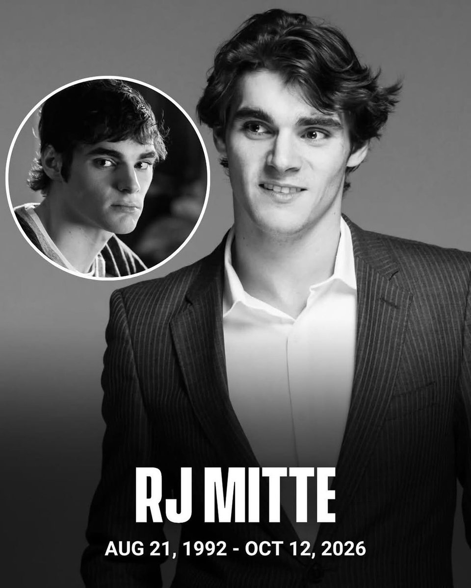 PHIL_ANAGA's tweet photo. Today we carry the weight of a loss that still feels too sudden, too soon.  RJ Mitte left us on October 12, 2026, at just 34 years old. Yet in the years he was given, he lived with a quiet courage that made the rest of us feel less alone.

From the beginning, life asked more of him than it asks of most. Born Roy Frank Mitte III in Mississippi on August 21, 1992, he was diagnosed with cerebral palsy as a child. Where others might have seen limitation, RJ saw material. He took the challenges of his body and turned them into a language of empathy—on screen and far beyond it.

Those who knew him best will remember the fiancé, the son, the brother, the friend. They will remember the man who once said, “I never once in my life felt unloved or like I was a burden.” That sentence holds so much of who he was: someone who had known difficulty and still chose to extend belonging to others.

Rest in power, RJ. Your light will forever remain.