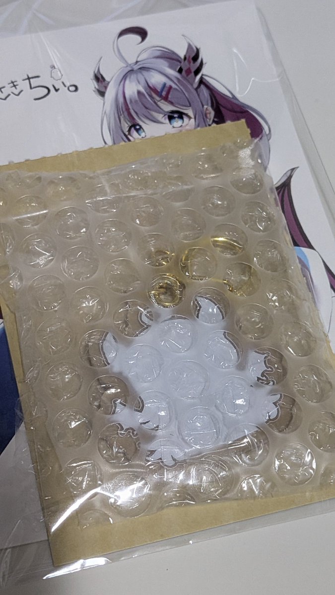 kacha256's tweet photo. FANBOX特典を開封！

アクキーのシールが貼られたまま！？
剥がすのはセルフサービス！？

どんなデザインか剥がすまで分からないのは新鮮でしたｗ🫶
#あいさきちぃ 
#骨っ子報告書 https://t.co/PonADd3ifZ