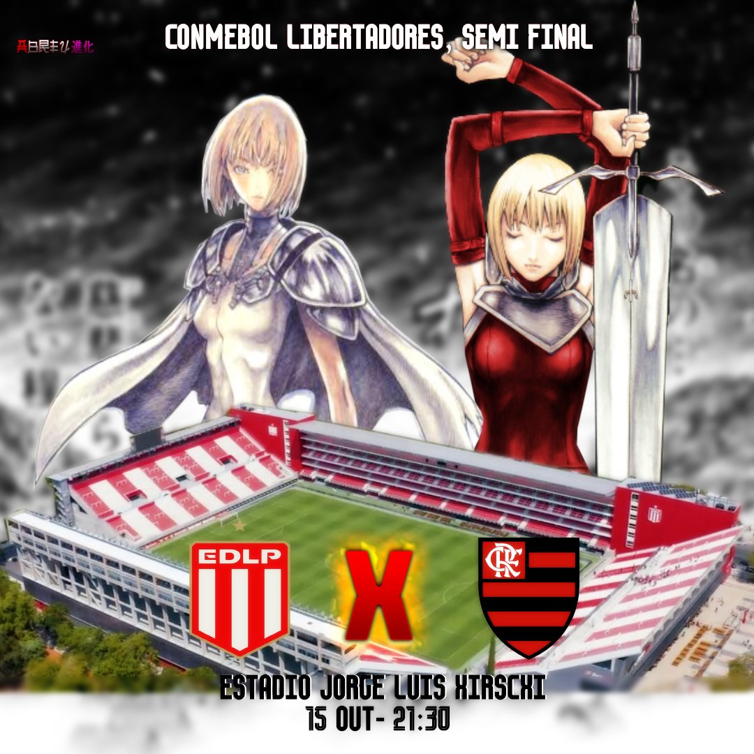 EuUsoMascara's tweet photo. 🏆コパ・リベルタドーレス 準決勝
🆚エストゥディアンテス・デ・ラ・プラタ
🏟️エスタディオ・ホルヘ・ルイス・ヒルシ
🗓️１０月１５日 
⏰２１：３０時間 (ブラジルの時間帯)

#VAMOSFLAMENGO https://t.co/L6dczElL8n