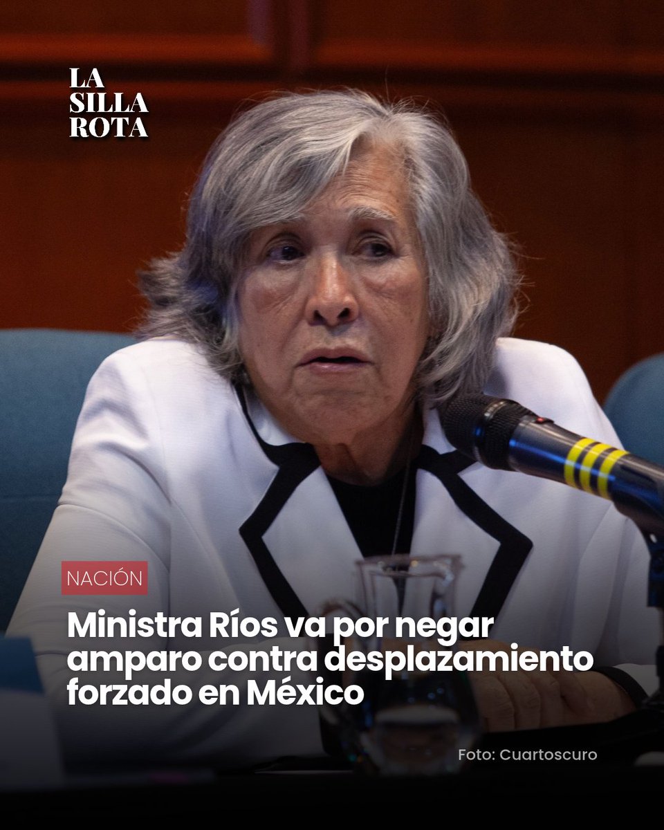 lasillarota's tweet photo. #Nación | La ministra #MaríaEstelaRíos presentó ante el Pleno de la @SCJN un proyecto sobre reclutamiento forzado que reconoce el desplazamiento forzado en #México, pero propone negar el amparo al considerar que ni la Constitución ni los tratados internacionales establecen una obligación expresa para que el Congreso o el Ejecutivo legislen y creen instituciones específicas en la materia. Además, plantea que las recomendaciones de la Comisión Interamericana de Derechos Humanos no son vinculantes en el orden jurídico nacional.

🔗https://t.co/NiN4zNJCgo

AC.