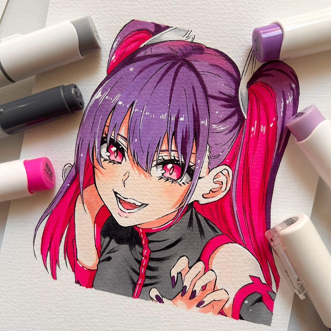 ruru__75__'s tweet photo. https://t.co/FTg839Iv4n漫画読み

久しぶりに絵を描きました✐🌟 2.5次元の誘惑 

#にごりり  #橘美花莉  #みかりん  #ミリエラ #模写 #イラスト #コピック #ohuhu #copicillustration  #anime  #manga  #アナログイラスト #絵描きさんとつながりたい https://t.co/9ThVhtKgil
