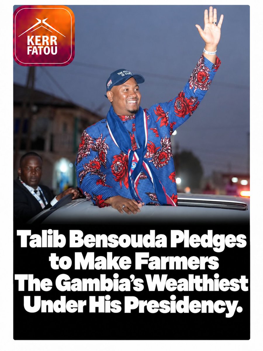 Kerrfatou's tweet photo. Talib Bensouda Pledges to Make Farmers The Gambia’s Wealthiest Under His Presidency
https://t.co/9kiep4AkMG https://t.co/PobWnqnwtC