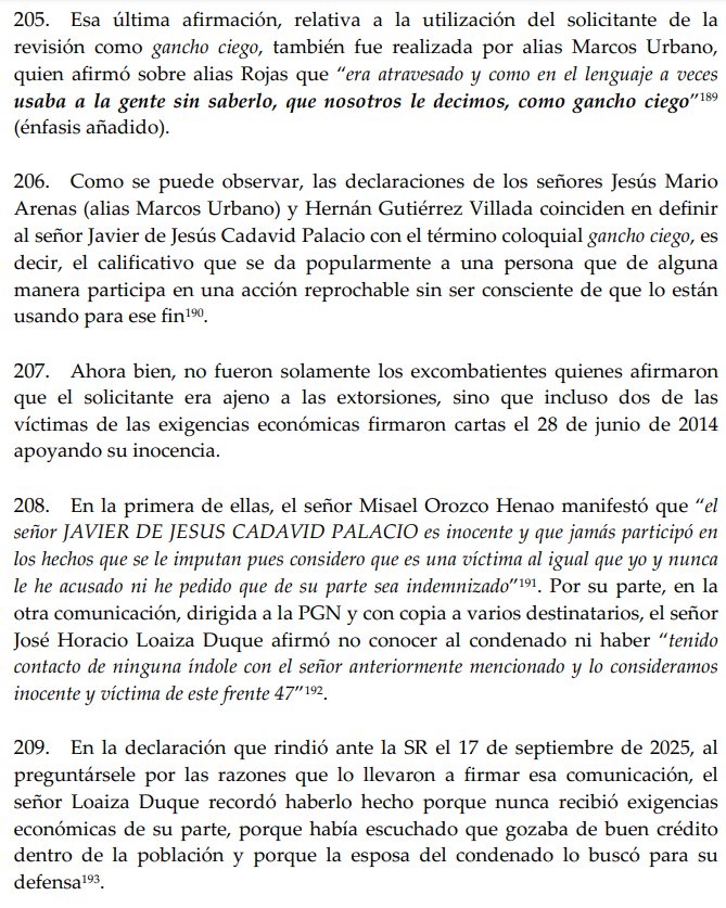 loviedoH's tweet photo. Una persona condenada a 23 años por extorsión agravada y enriquecimiento ilícito, tribunal confirma, corte inadmite casación, declara infundada revisión, JEP admite y da por acreditada la causal de prueba nueva. 

Instancias ordinarias no conocieron las pruebas nuevas por estar https://t.co/ihwN2hFXCo