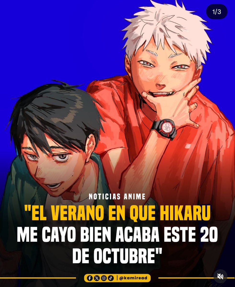 Slurpabel's tweet photo. Como así que se acaba el manga, apenas ayer se estrenó el anime 😭 https://t.co/LjSz0ak2vj