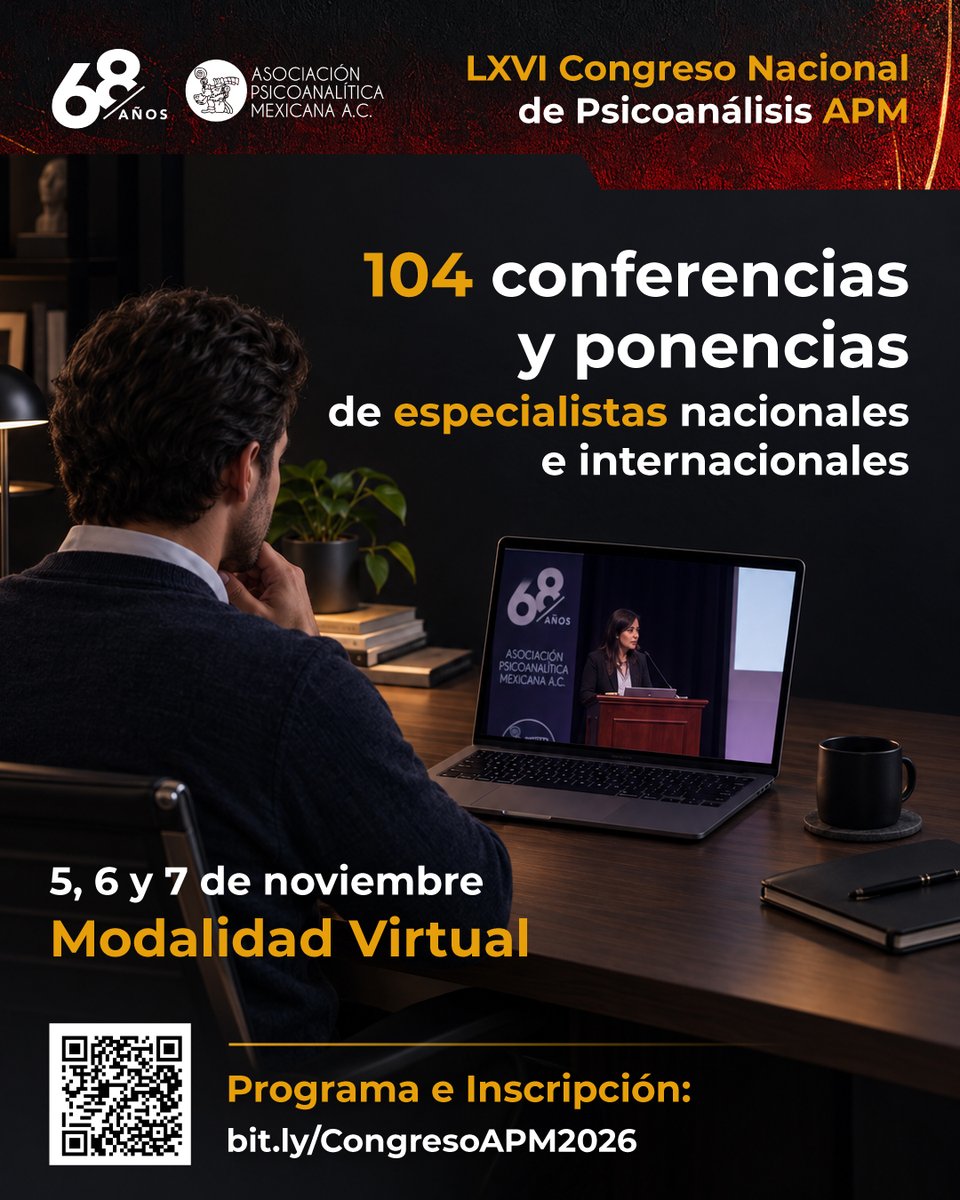 APM_Online's tweet photo. ¡Vive todo el Congreso APM desde donde estés! Obtén tu acceso virtual: https://t.co/soXgRXlQ6L Participa en todas las conferencias del LXVI Congreso Nacional de Psicoanálisis APM “Pulsión y Deseo” 
#CongresoAPM #Psicoanálisis #APM #Psicoterapia #SaludMental https://t.co/wsFo35iSSM