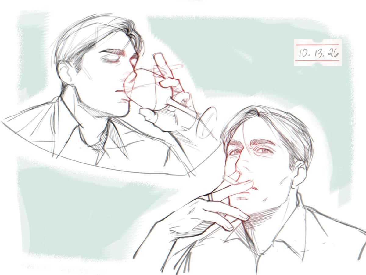 farewellsmith's tweet photo. Erwin and his cig #erwinsmith https://t.co/V9X2NPpzT5