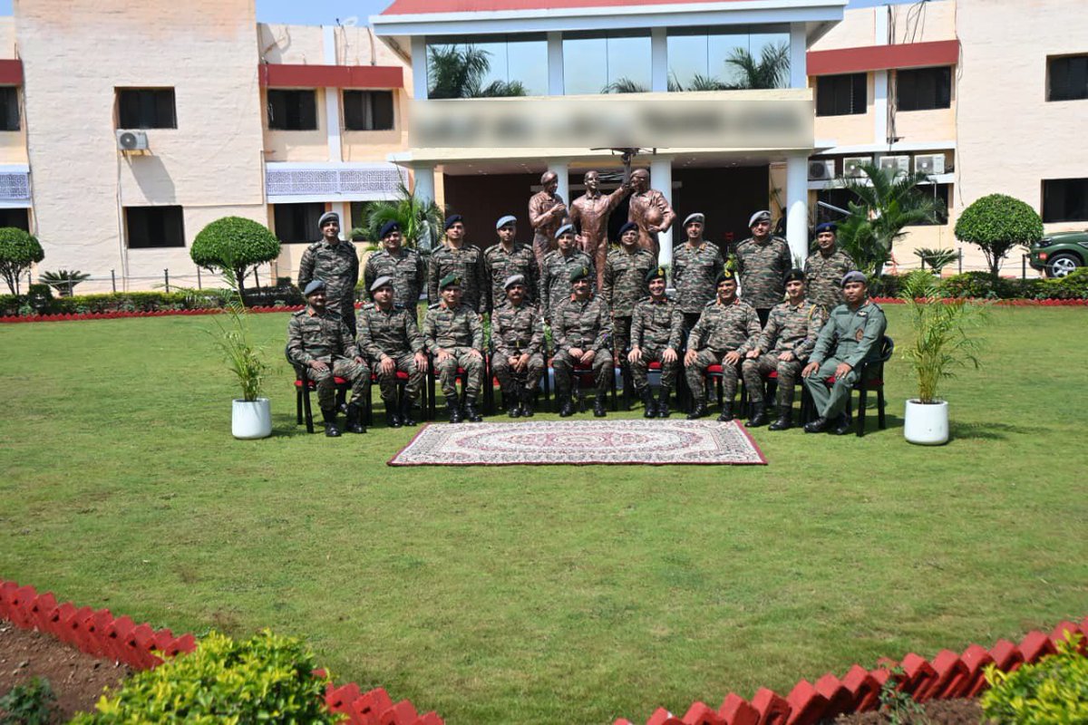 IaSouthern's tweet photo. TRAINING FOR TOMORROW’S BATTLEFIELD | Technology. Precision. Combat Excellence.

Lt Gen Rajesh Pushkar, AVSM, VSM, #ArmyCommander, #SouthernCommand, visited #Nashik Military Station and reviewed initiatives focused on technology-enabled training, innovation and future battlefield readiness.

At the #ArtilleryCentre, Nashik Road, he reviewed training infrastructure, contemporary methodologies and operational preparedness, emphasising the need to maintain the highest standards in training #Agniveers while adapting to emerging technologies.

The #SchoolOfArtillery, #Devlali, showcased its Centre of Expertise for UAS Training, encompassing specialised courses, loitering munitions, simulator laboratories and advanced drone technologies, alongside a range of contemporary combat-training capabilities.

His visit to the Combat Army Aviation Training School (#CAATS) included a review of helicopter and Remotely Piloted Aircraft training arenas, state-of-the-art infrastructure and initiatives aimed at enhancing combat effectiveness.

Commending the dedication and professionalism of all ranks, the Army Commander underscored the importance of operational agility, technological proficiency and uncompromising training standards.

Evolving Training. Harnessing Technology. Forging Combat Excellence.

#IndianArmy 
#FutureReady 
#ArmyAviation
@adgpi
@artrac_ia
@PRODefPune