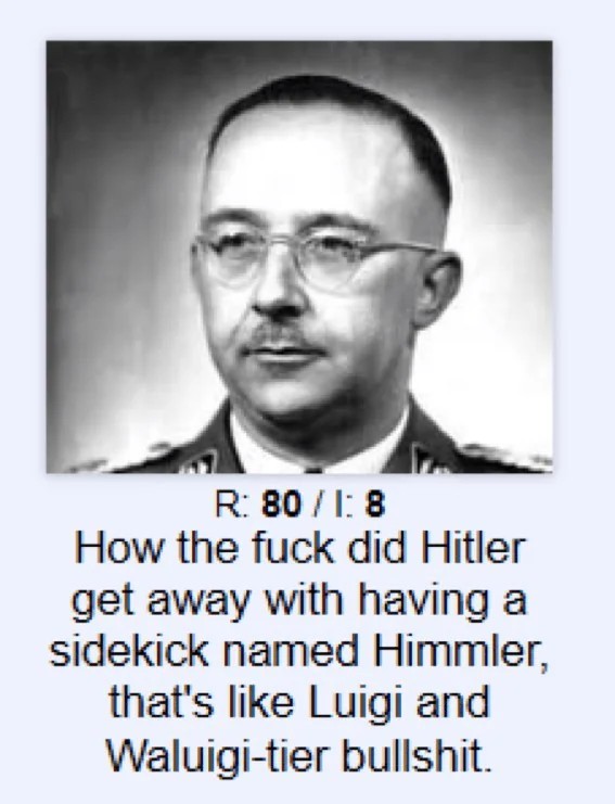 ThornedRosarium's tweet photo. @theomnicommie Everytime I look at Himmler I can only think of this image https://t.co/9TBIx12TwT