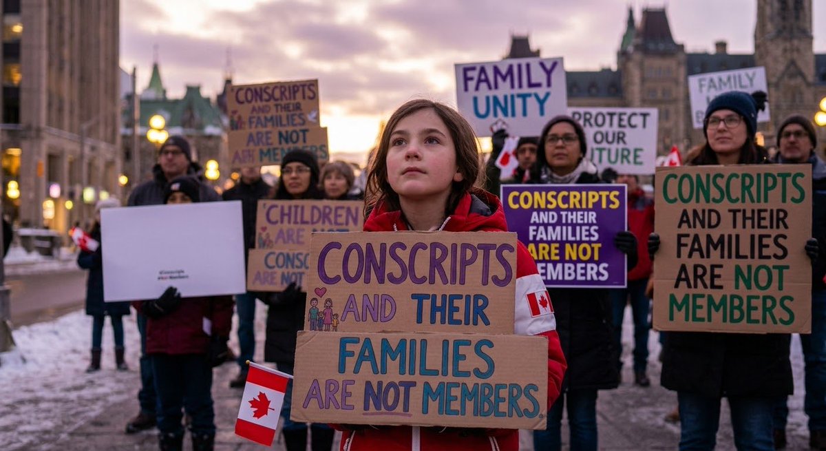 KaveAhangar92's tweet photo. Children should never have to pay the price for circumstances beyond their control. No child deserves to grow up fearing that their family’s future could be jeopardized by a parent’s compulsory military service. Canada must protect innocent families from unfair consequences.

#ConscriptsAreNotMembers 

@AliEhsassi @JulieDzerowicz
@PierrePoilievre @MarkJCarney @MichelleRempel @gary_srp @LenaMetlegeDiab @amansodhilib @jacquesramsaypl @MichelleRempel @AlexisDeschenes @pfragiskatos @GrantJacksonMP @jeneroux @NatilienJ @CostasMenegakis @BradRedekopp @SameerZuberi 
#ConscriptsAreNotMembers