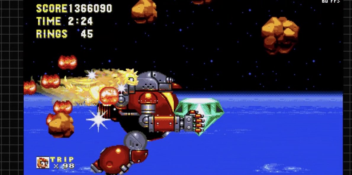 TheDerpHog4's tweet photo. I beat the Rookie’s Awesome Trip Mod in Sonic 3 A.I.R. with a final score of 1.366 million, which is a new personal best! 🧡

#tripthesungazer #sonic3 #gaming https://t.co/4IMZuP60nc