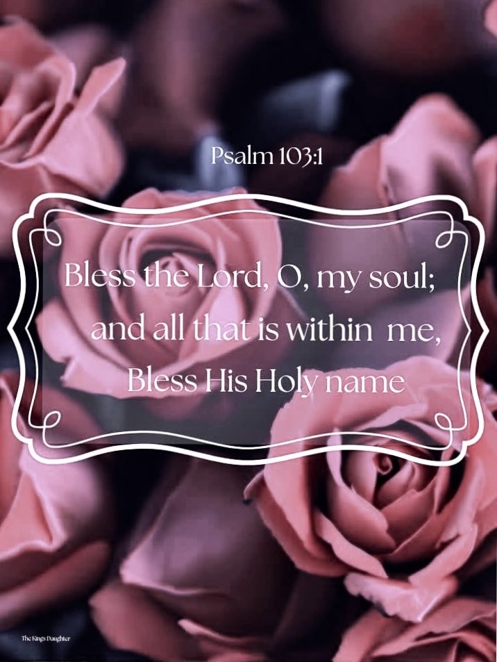 Robynsmsmh7's tweet photo. 🕊️🙏🏼🌸🌿🩷🌊🩸✝️ Crowned in lovingkindness by the Lord!

Psalm 103:1-5

1 Bless the Lord, O my soul: and all that is within me, bless his holy name.

2 Bless the Lord, O my soul, and forget not all his benefits:

3 Who forgiveth all thine iniquities; who healeth all thy diseases; https://t.co/h4TUa6GeqF