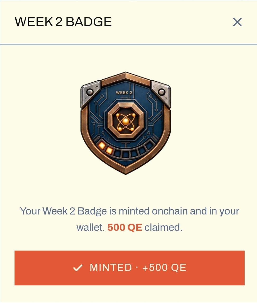 Genzhero1's tweet photo. 🗓️ Day 14

Week 2 Badge successfully minted 🔥

Another milestone unlocked on @dac_chain

🎖️ Week 2 Badge minted
💰 500 QE claimed
🚀 Consistency brings progress, one week at a time!

🌐 https://t.co/atFE8NJbVj

#DAC $DACT https://t.co/EgGTabUd7F