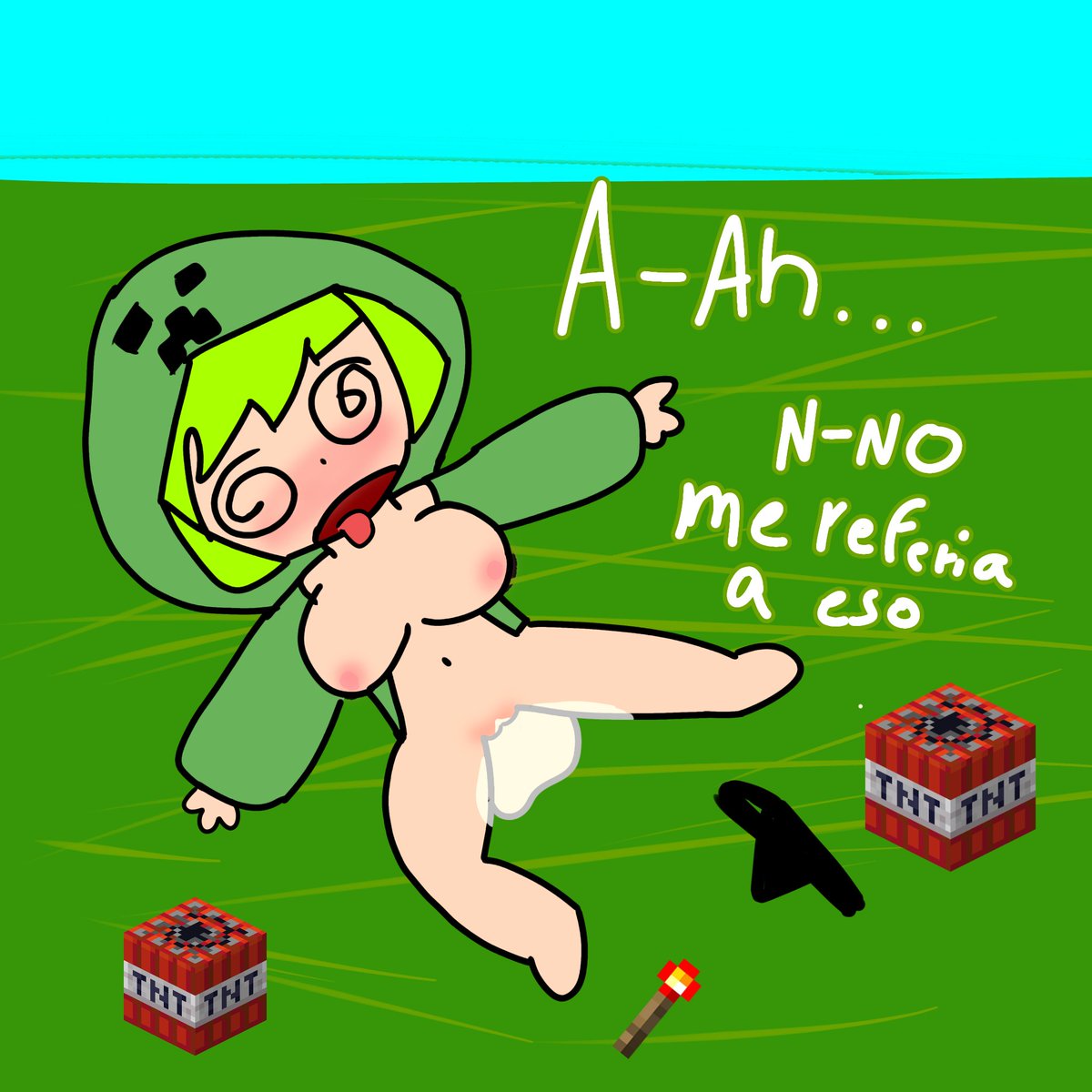 Shadowkris_2009's tweet photo. El png de steve era clave 🗿 #minecraftㅤ #nsfw #rule34 #creepergirl #creeper #steve #ass #comic https://t.co/oX2Xb9Xf1T