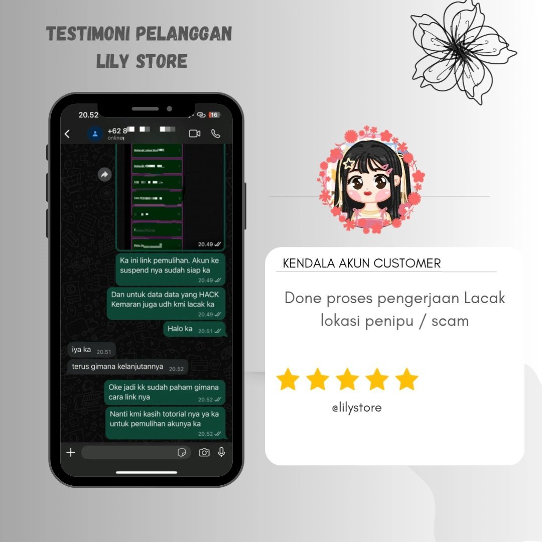 disappoidnte's tweet photo. OPEN JASA PEMULIHAN AKUN SOSMED❗❗

Melayani✅

🌱Pulihkan &amp; Pulihin/Balikin Akun
🌱Hapus/Nonaktifkan Akun
🌱Hack Akun
🌱Sadap Wa/All Sosmed
🌱Reset Hp
🌱Lacak Lokasi

(Instagram,Tiktok,Gmail/Email,Facebook,Telegram,Twitter/X,Dll)
  
Konsultasi? WhatsApp di bio! https://t.co/46BgvYSbAU